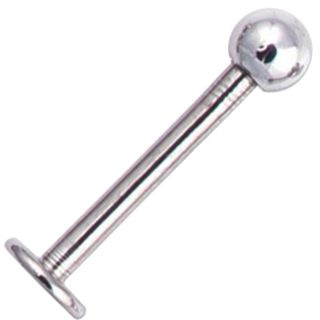 16G Stainless Steel Labret - Internally Threaded