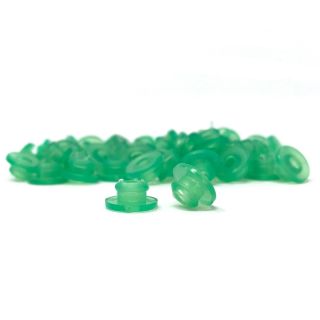 Silicone Nipples With Baffle - Green