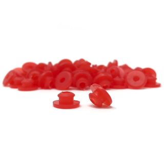 Silicone Nipples With Baffle - Red