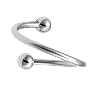 16G Stainless Steel Twist Cicular Barbell - Internally Threaded